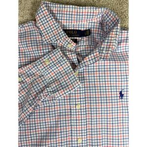 Polo Ralph Lauren Men's Long Sleeve Button Down Shirt Classic Fit Plaid Stretch